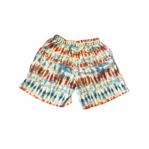 cove kids Print Swim Trunks Boys Blue & cream Ombre Shorts sz medium - Picture 4 of 10